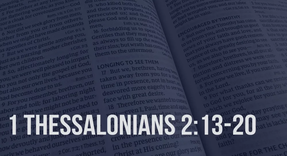 1 Thessalonians 2:13-20 Image