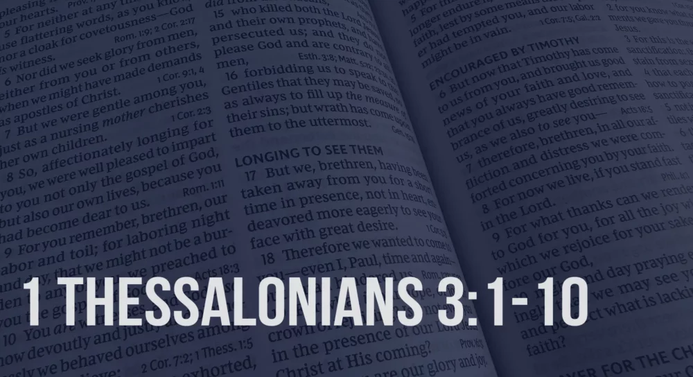 1 Thessalonians 3:1-10 Image