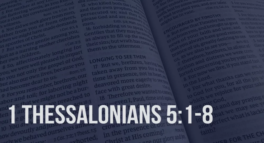 1 Thessalonians 5:1-8 Image