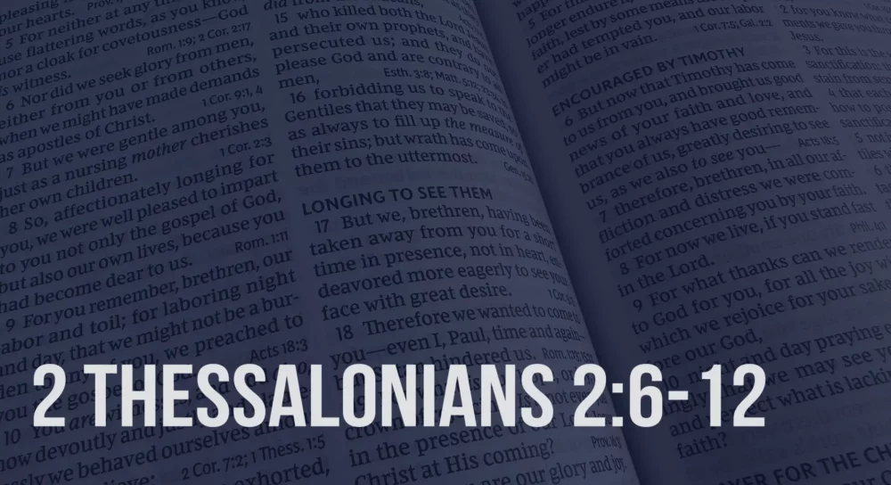 2 Thessalonians 2:6-12 Image