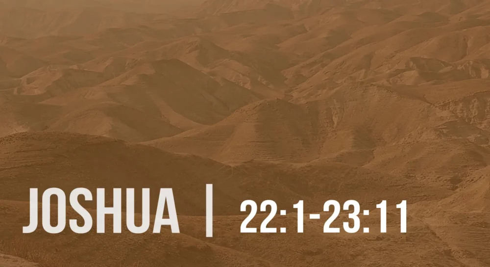 Joshua 22:1-23:11 Image