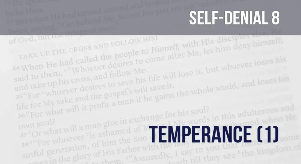 Learning To Deny Self (8): Temperance (1) Image